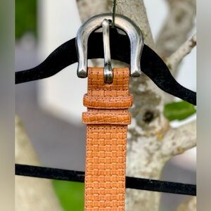 🤎 Talbots Italian Calfskin Brown Leather Belt 🤎